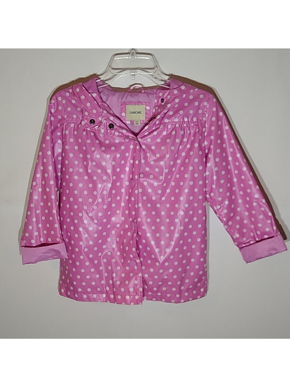 Cherokee girls rain jacket with hood,. Size Large